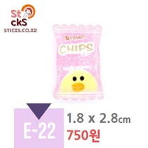 [스틱스] 실내화 슬리퍼 악세사리 신발꾸미기 데코파츠 E 모음 - 사탕 마카롱 도넛츠 케이크 빵 베이커리 과자 라면