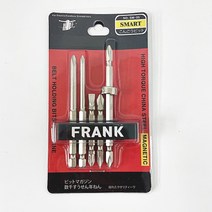 프랭크 십자 일자 양날 드라이버 비트 세트 6종 자화기 포함, 1개