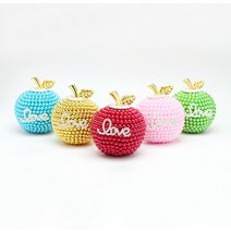 크리스탈비즈데코/비즈앤폼/DIY 사과만들기 Kit, _11165_빨강