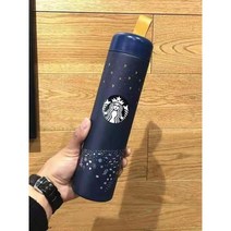 2022 스타벅스 휴대용 블랙 스테인레스 스틸 텀블러 보온병 우드 500ml CP799, 샤이니스카이