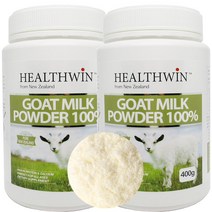 뉴질랜드 헬스윈 산양유 단백질 고우트밀크 파우더 가루 100% 400g 2통 Newzealand Healthwin GOAT MILK POWDER, 1통에 산양유100% 400g