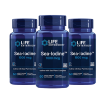 Life Extension 라이프 익스텐션 Sea Iodine 1000mcg 60정 3팩 요오드 해조 미네랄 아이오딘