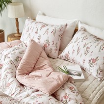 모던하우스 중앙로역점 스웰)퍼플 플라워가든 알러지케어 퀸 차렵베개세트 CV6221023