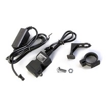 오토바이 핸들 바 전화 충전기 듀얼 USB 포트 전원 소켓 전화 9-24V, 9 90V.