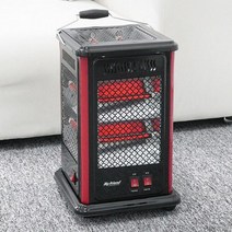 레디드 5D 입체방향 고급형 전기히터, 블랙