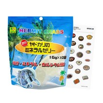 소라게 젤리 영양 사료 기르기 용품 SANKO 먹이 애완 딸기 사육 도둑게 키우기 간식 크랩 인도게 밥, 1개(스티커증정)