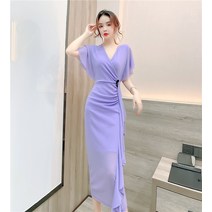 HQINT 여성 원피스 봄 가을 긴팔 반팔 롱원피스 니트원피스 캐주얼 정장원피스 하객원피스 하객룩 빅사이즈 여자 ZB-217494