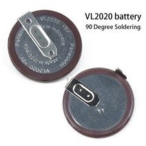 베터리악세사리 충전식 버튼 리튬 배터리 ml2020 vl2020 배터리 bmw e46 e60 e90 accu fob f1 fobs key 90도 납땜, 없음
