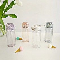 르모네 트라이탄 원터치 물병 물통 450ml, 화이트