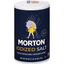 컴퍼니24 Morton 요오드 첨가 소금 26온스 24개입