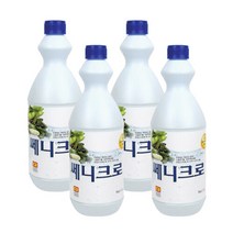 브랜드없음 쎄니크로 과일 야채 세척 세정제 1Lx4개