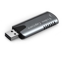 4K 30HZ HD 1080P USB 2.0 비디오 캡처 카드 스위치 전화 게임 녹음 상자 유튜브 OBS 컴퓨터 라이브 스트, 01 Grey HU03