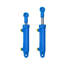 HSG 대형 크롬도금 2톤 유압 실린더 단 양방향 펌프, 40보어 25축 300스트로크 유압실린더, 1개