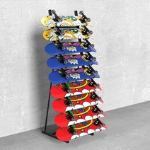 스노우보드 매장 진열대 스케이드보드 거치대 보관대, 각 단 간격 30CM 블랙 5 단