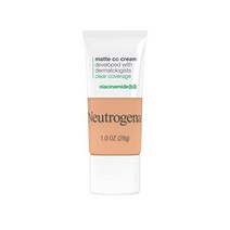 뉴트로지나 Neutrogena Clear Coverage Flawless Matte CC 크림 나이아신아미드b3 풀 커버리지 컬러 코렉팅 페이스 메이크업 저자극성 오일 프리 버터