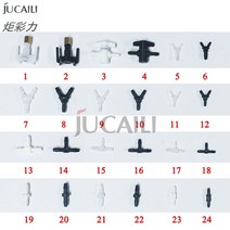 프린터 부품 Jucaili 프린터 에코 솔벤트 UV 잉크 호스 커넥터 엡손호환 xp600 DX5 DX7 프린트 헤드 튜브, 04 4