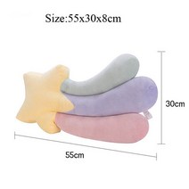 귀여운 스타 레인보우 플러시 장난감 침대 옆 쿠션 베개 홈 장식 성인 어린이 베이 창 봉제, [09] colorful