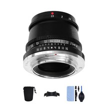 TTArtisan 명장 광학 35mm F1.4 ASP-C 대구경 수동 고정 초점 캐논 RF 마운트 렌즈 캐논 EOS R RP R5 R6 R7 R10 미러리스 카메라용 [2년 보증 첨부] 블랙