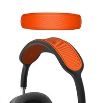 에어팟 맥스 헤드폰 실리콘 액세서리 고양이 귀 헤드 밴드 보호 커버 AirPods Max, 주황색