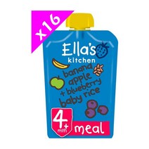 엘라스키친 블루베리 사과 바나나 라이스 120g x 16