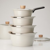 키친아트 베이직 인덕션 인덕션용 편수 양수 전골 곰솥 세라믹 냄비 세트, 양수냄비 20cm