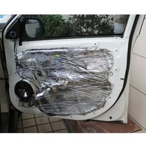 자동차열선시트 자동차 방음 데드닝 매트 방화벽 절연 오디오 소음 패드 후드 도어 섀시 에어컨 튜브, 한개옵션0