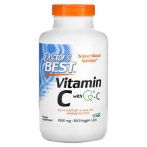 닥터스베스트 비타민C 비타민씨 Q-C 아스코르빈산 1000mg 베지캡슐 360정, 1000 mg, 360 개, 360개, 1000 mg, 360개