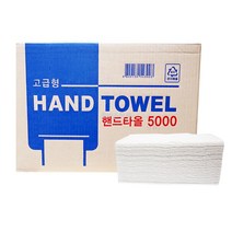 장미 핸드타올 5000매 1박스 / 대용량 화장실 화장지 티슈