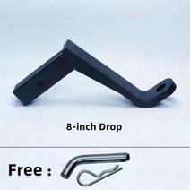 견인 볼 마운트 트레일러 장치 장착 인치 히치 잠금 장치가 히치가 트럭 버기 용 수신기, 8 inch drop