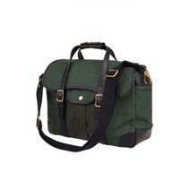 BRASSBOATS 브리티쉬헌터그린 왁스캔버스 브리프케이스