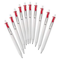 MITSUBISHI Pencil Mitsubishi 연필 젤 볼펜 Uniball One 0.38 Red 10 Hako UMNS38.15, 1개, 상품명참조