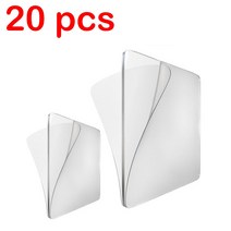 강력한 양면 고정 방수 벽 부착 스티커 45 개 자국 방지 욕실 스티커, 20 pcs, 20pcs