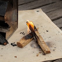캠핑 화로대 그릴 방화 단열 매트 패드 방염포 버너 받침대 방열시트 야외 바베큐 베이지, 방화매트 베이지 S