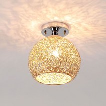 실내조명 모던 미니멀리스트 유리 볼 디자인 LED 천장 조명 집 실내 거실 램프, 01 Champagne