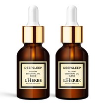 1+1 르에르베 천연 아로마 테라피 에센셜 오일 100% 원액 10ml, 딥슬립 필로우 x 2개