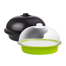 증안리약초마을 콩나물새싹재배기(원형/블랙 투명그린) 수경 식물 채소 재배, 블랙, 1개