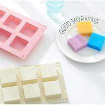 실리콘 비누 몰드 심플 캔들 석고 레진아트 비누틀, 1개, 모스큐브몰드