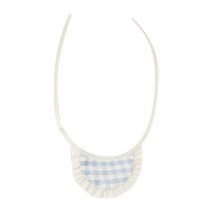 에이몽 깅엄 레이스 양면 턱받이 블루스트라이프