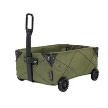 캠핑 카트 트레일러 웨건 Outdoor Camping Storage Box Mini Car Tissue DIY Canvas Folding Trolley Shopping Cart W, [01] Army Green, 한개옵션1