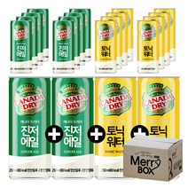 250ml x 20캔 캐나다드라이 진저에일 토닉워터 클럽소다 / 하이볼, 02){진저에일10+토닉워터10}, 1세트