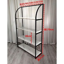 물품진열대 모자 쇼핑몰 가방 신발 고급 진열선반, K.블랙-60x35x170