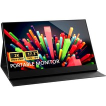 휴대용 모니터 4k 13인치 15인치 터치 패널 2k 17.33939 울트라 클리어 c, 15.6인치 터치, 나는 플러그
