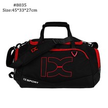 운동용가방 망치 짐 가방 헬스 운동 inoxt men women fitness training dry wet 체육관 방수 여행 어깨 야외 sac de sport 핸드백 40l, 8035 블랙 레드