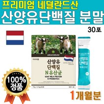 프리미엄 네덜란드 산양유 단백질 유산균 분말 스틱 물에 타먹는 마시는 고급 프로틴 가루 노인 어르신 알기닌 쉐이크 파우더 Goat Milk 람노스 1개 1개월 분 30포