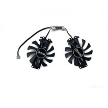 GTX760 GALAXY GeForce GTX 760 Tiger 일반 그래픽 카드 냉각 용 2pcs 기존 GA81S2U DC 12V 0.38A 4PIN GTX, 01 브라운