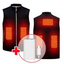 프리누아 후리스 발열조끼 남자 여성 usb 온열조끼 열조끼 보조배터리포함 (당일발송)