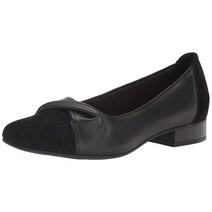 Clarks 여성용 틸몬트 달리아 발레 플랫 브론즈 메탈릭 텍스타일 6.5 Wide 211237, 7 Wide, Black Combi