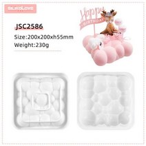 수제 디저트 실리콘 몰드 틀 29 디자이너 과자 금형 입체 모양 베이킹 무스 케이크 3d시 폰 브라 우니 팬 홈 메이드 도구, White 230