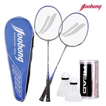 주봉 배드민턴 라켓 맥스 J-MAX 100 (2입) + 헤드 셔틀콕(2입)