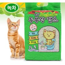 두부랑 캣츠 프리미엄 압축포장 녹차 7L 두부, 1개